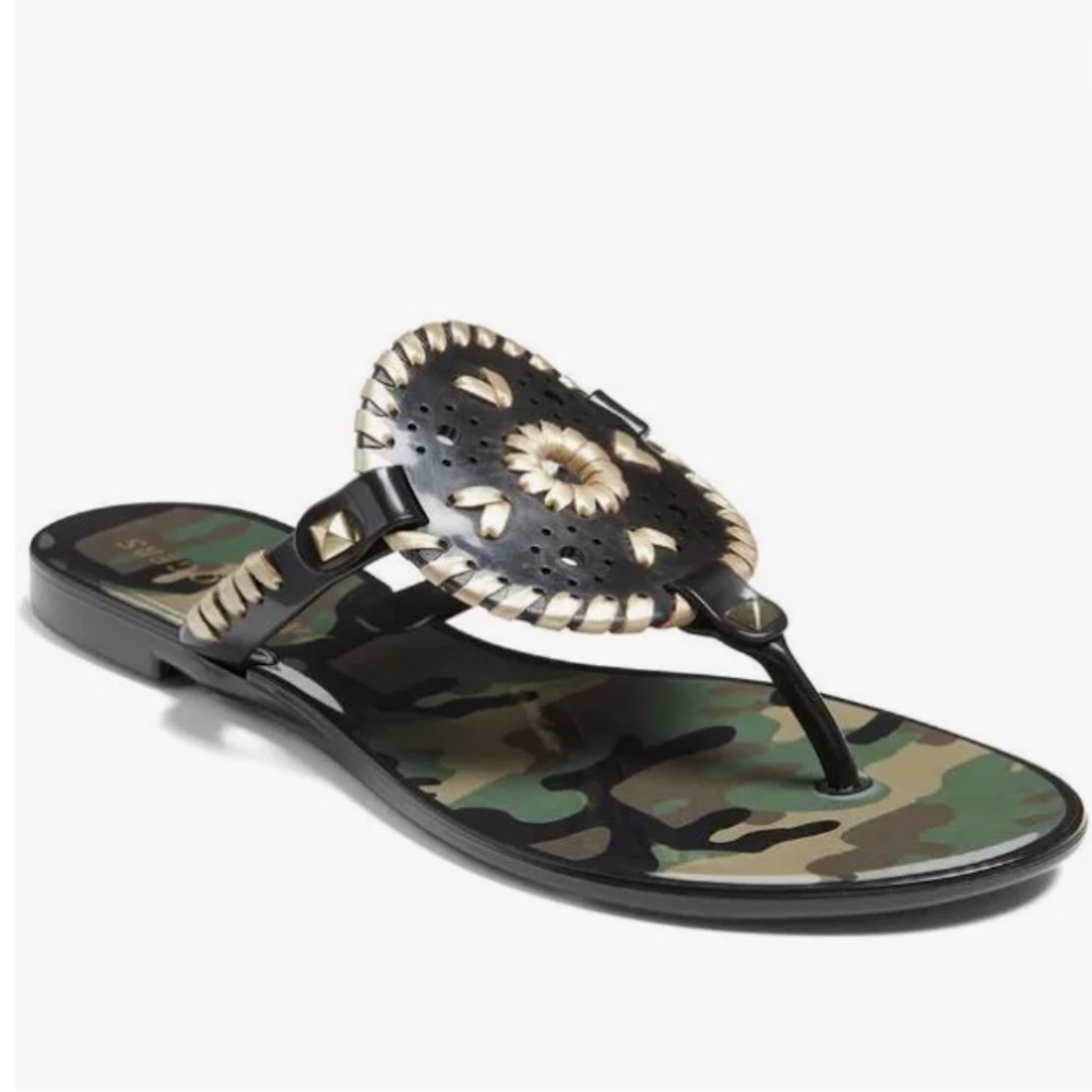 Jack Rogers Camo Georgica Jelly Sandals Sz 8